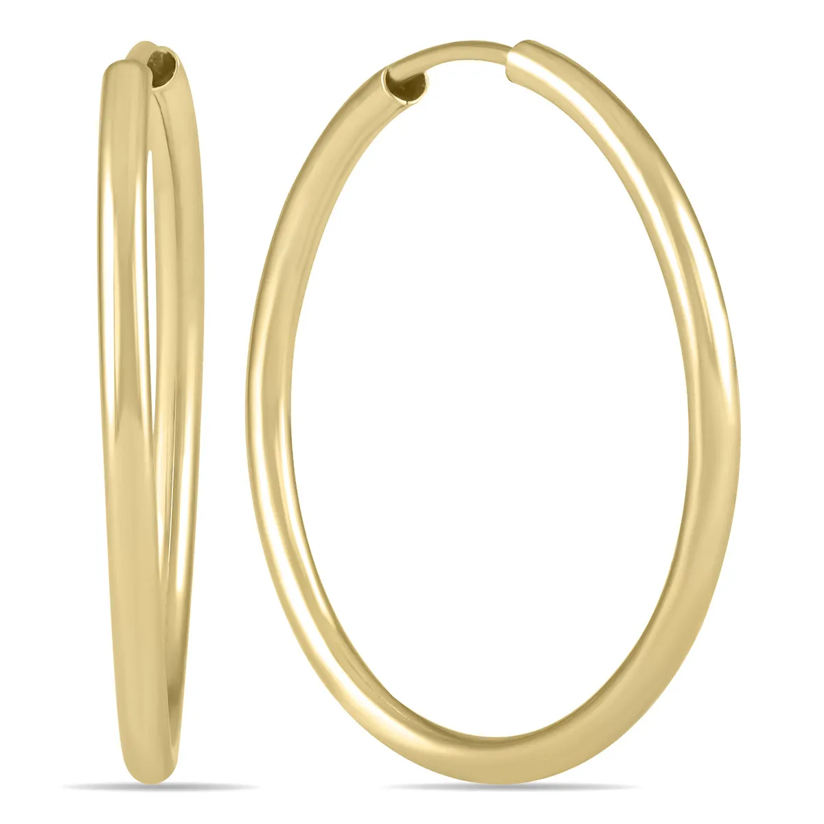 21Mm Endless Hoop Earring 14K Yellow Gold
