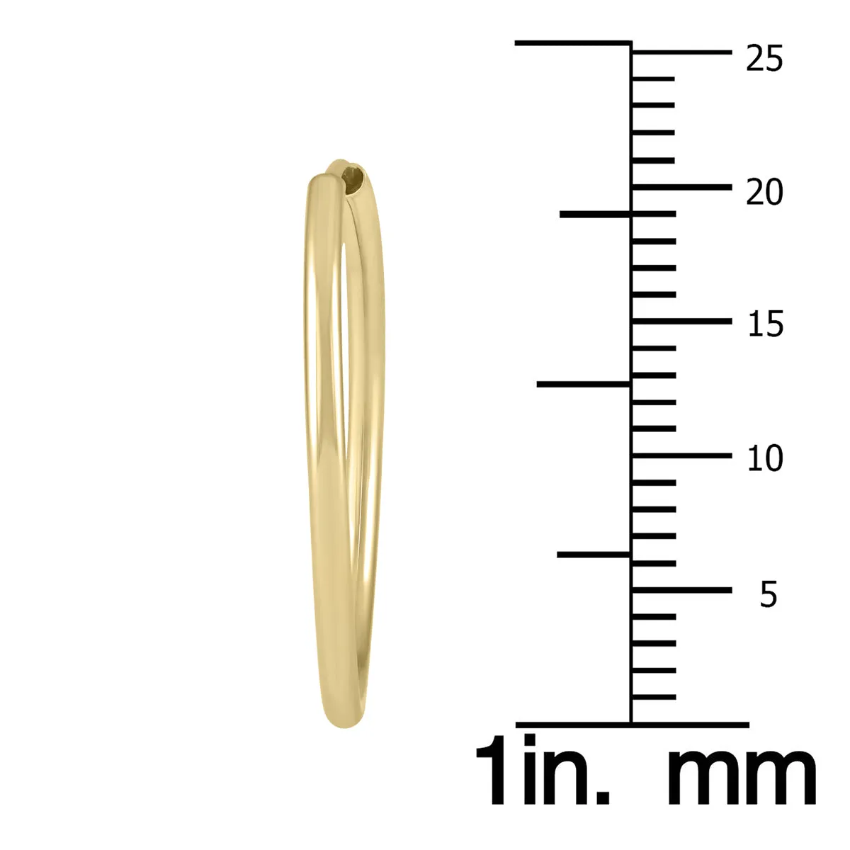 21Mm Endless Hoop Earring 14K Yellow Gold