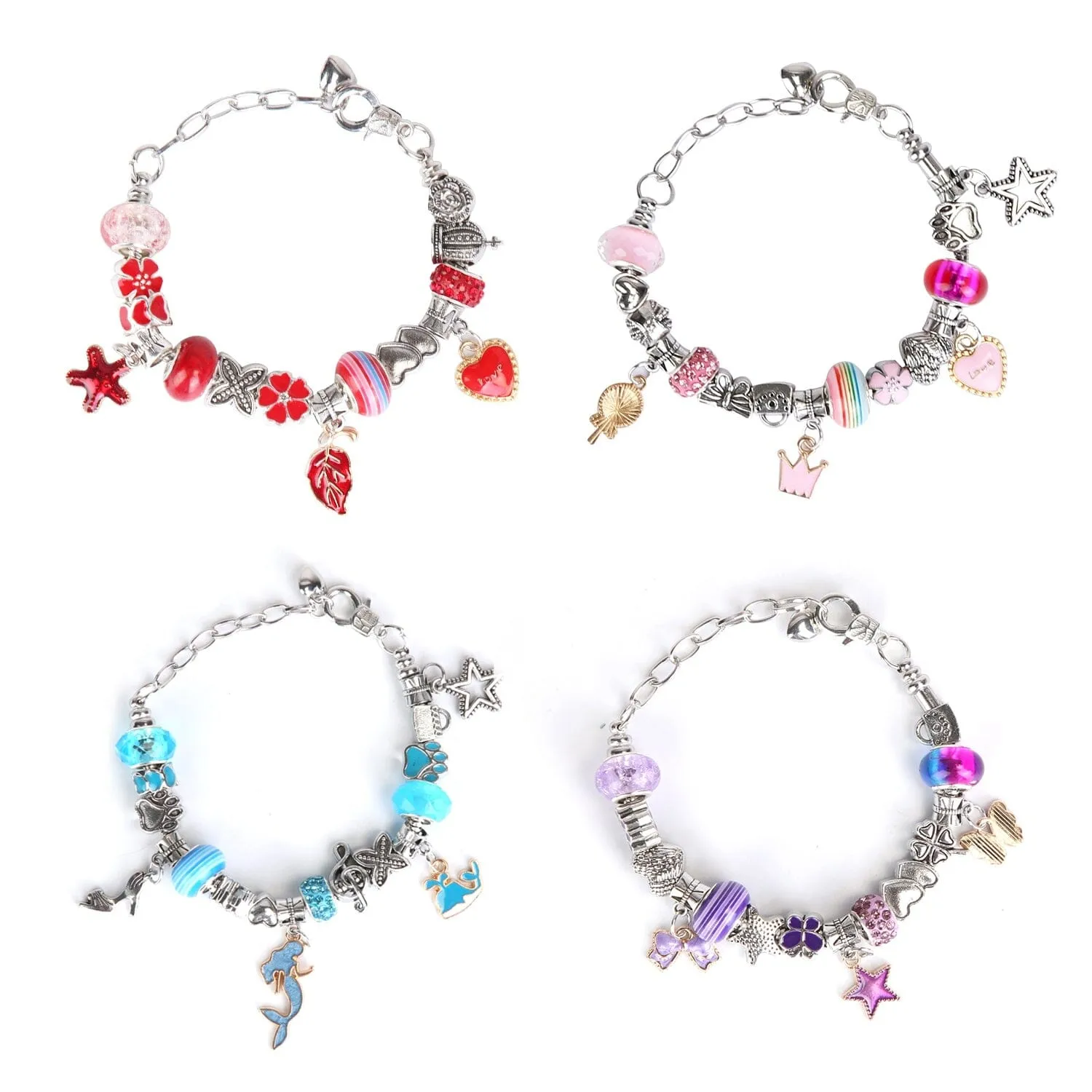 66-Pieces: Charm Bracelet Making Kit