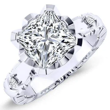 Arbor - Princess Moissanite Engagement Ring