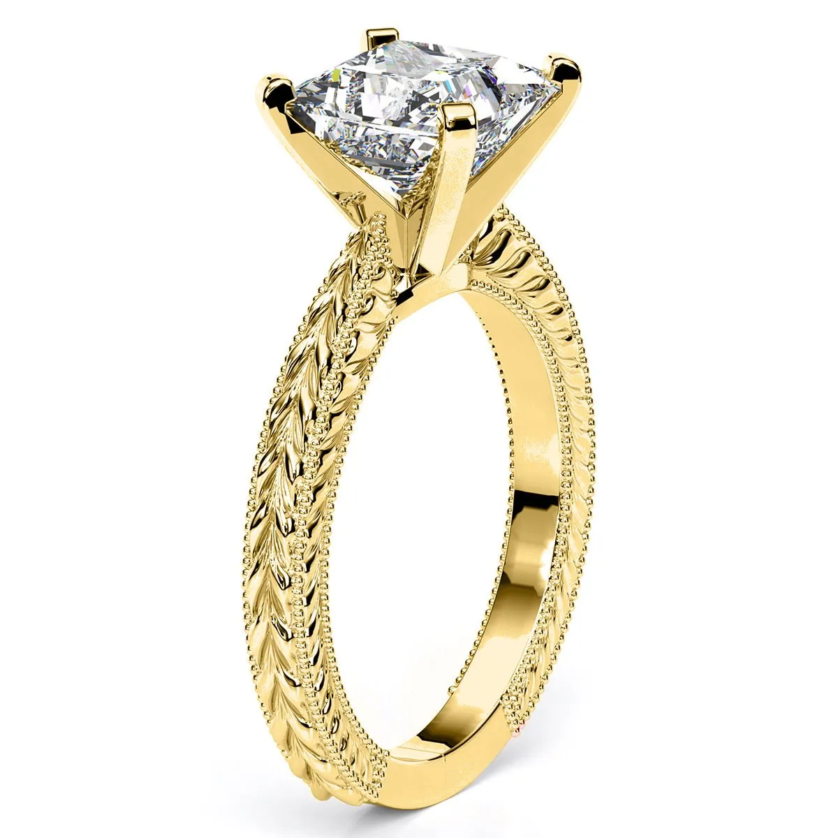 Azalea - Princess Moissanite Engagement Ring
