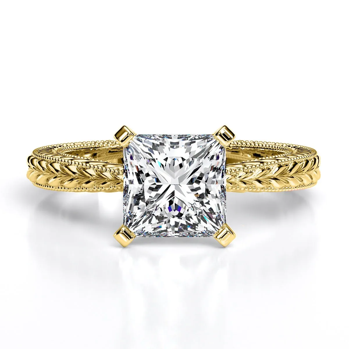 Azalea - Princess Moissanite Engagement Ring