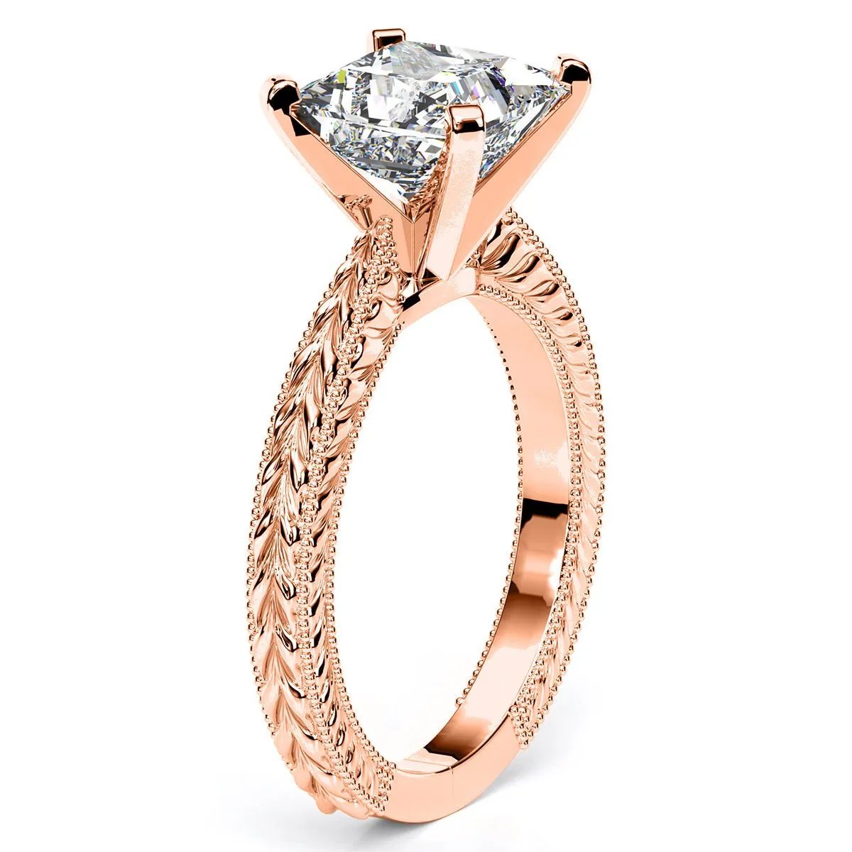 Azalea - Princess Moissanite Engagement Ring