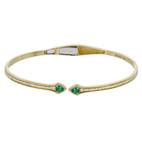 Bangle in 18k Gold with Diamonds