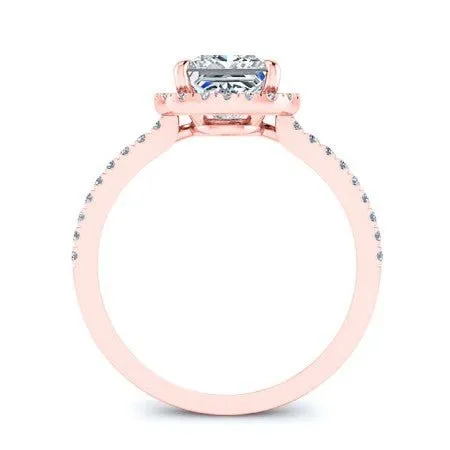 Bergenia - Princess Moissanite Engagement Ring