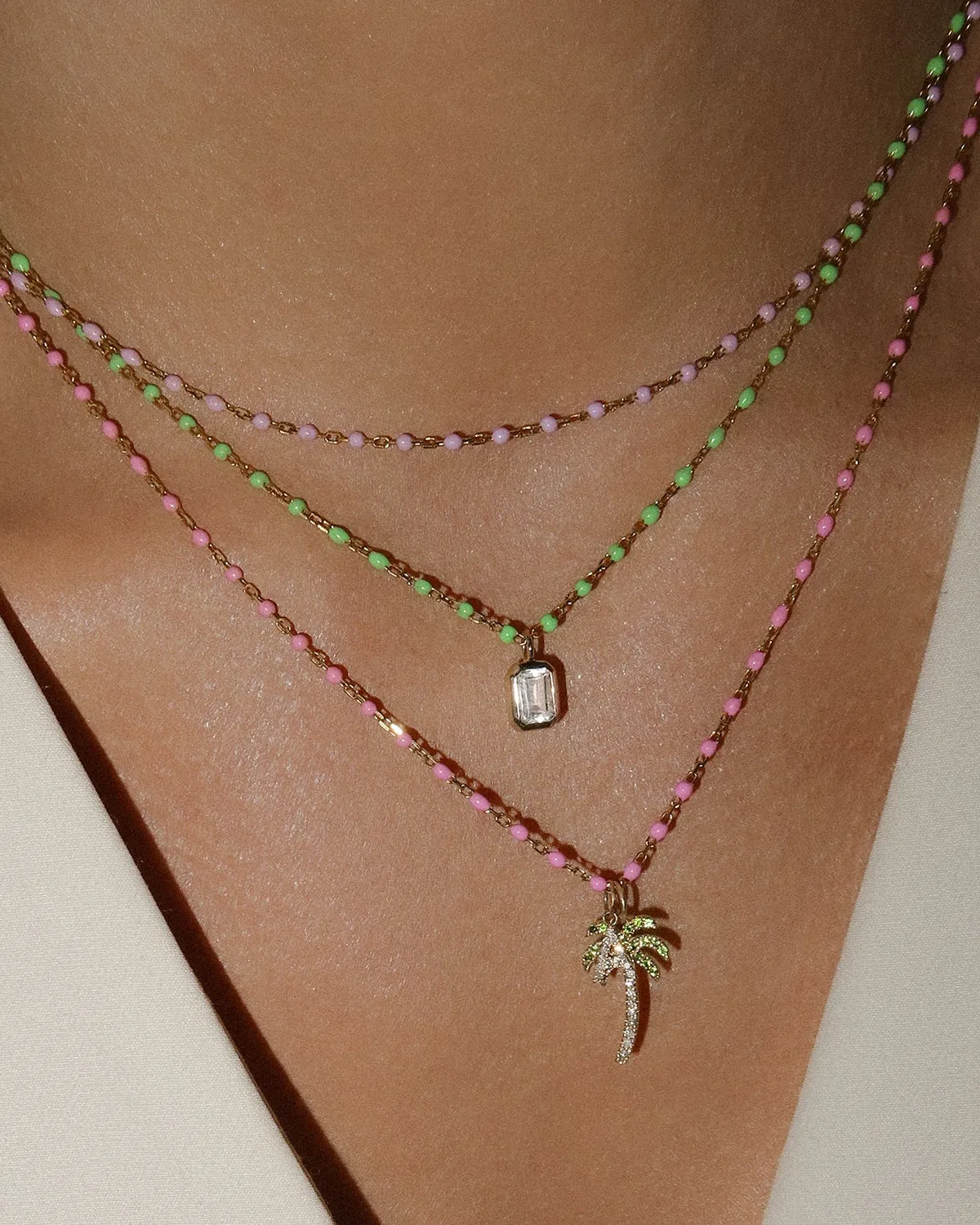 Candy Chain Necklace | Lilac & Silver