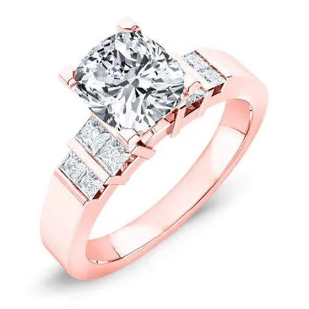 Carnation - Cushion Lab Diamond Engagement Ring (IGI Certified)