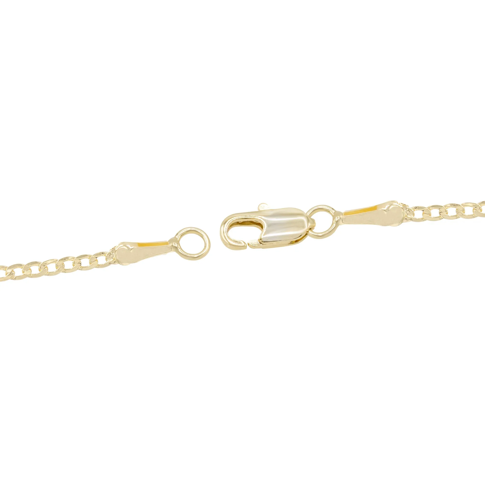 Cross 3 Cubic Zirconia Pendant With Necklace Set 14K Gold Filled
