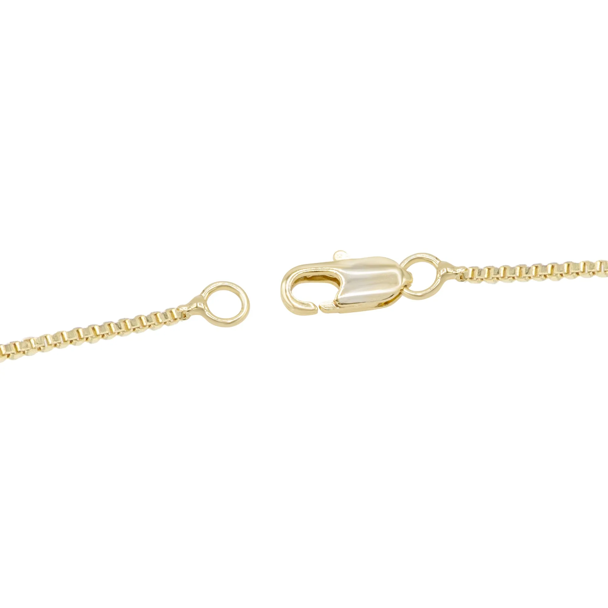 Cubic Zirconia 14K Gold Filled Two-Ply Heart Pendant Necklace Set