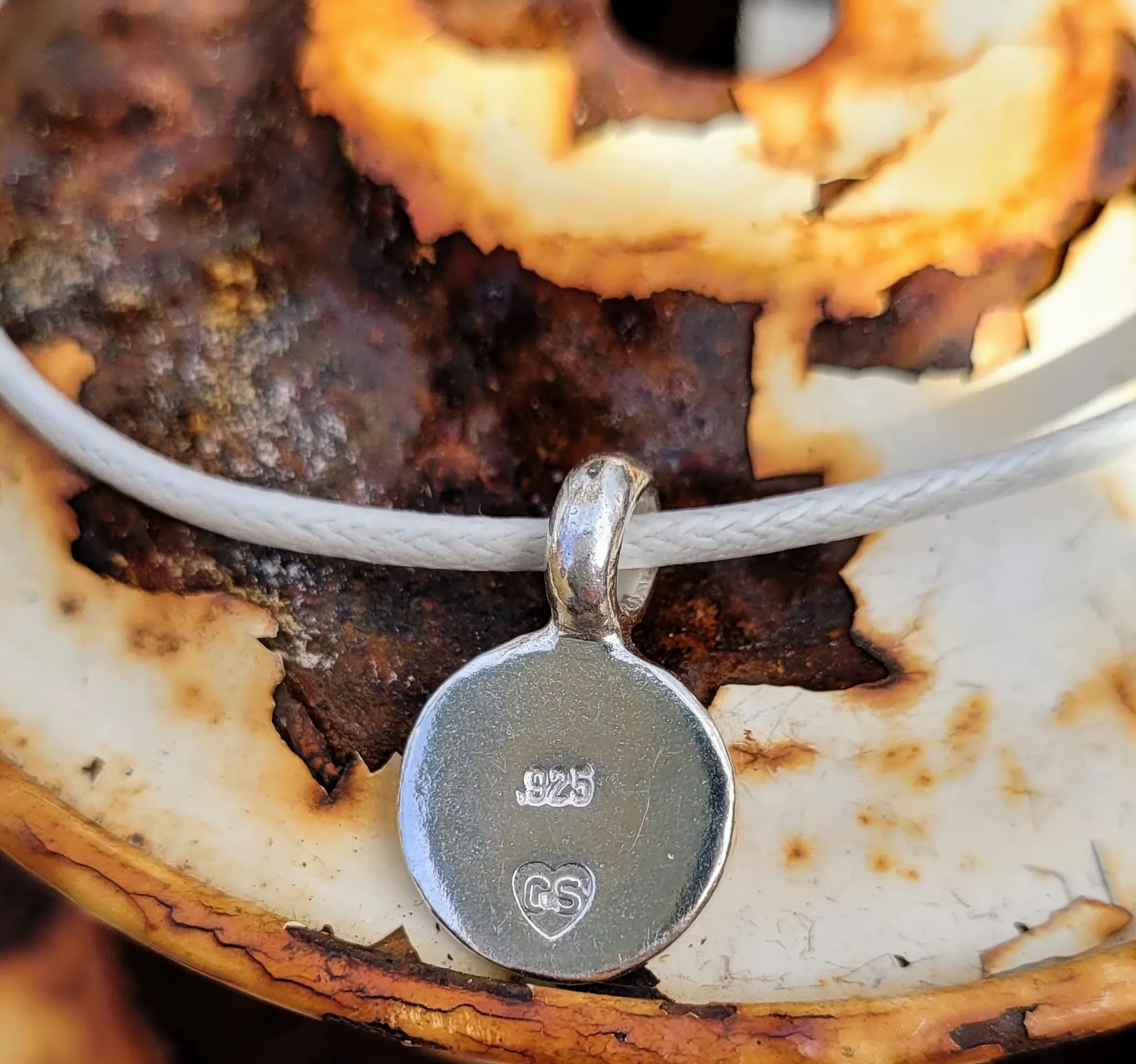Disc Cord Charm Bracelet Choker Necklace or anklet