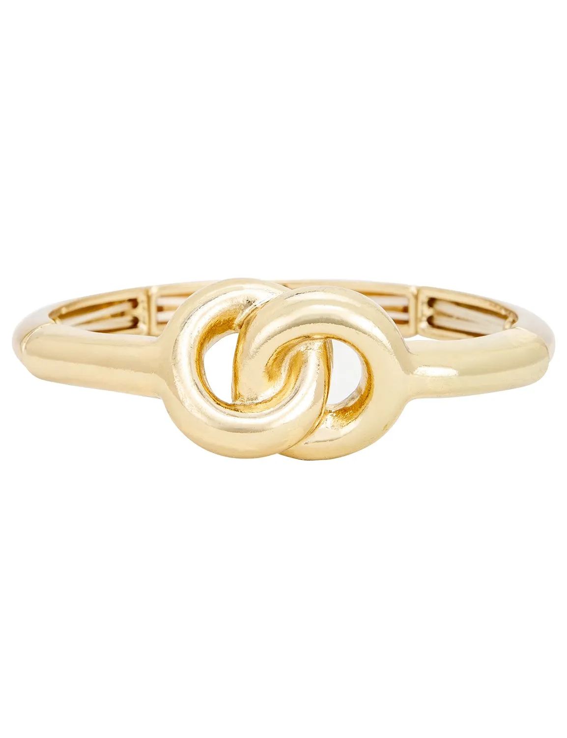 Gold Knot Bangle Bracelet