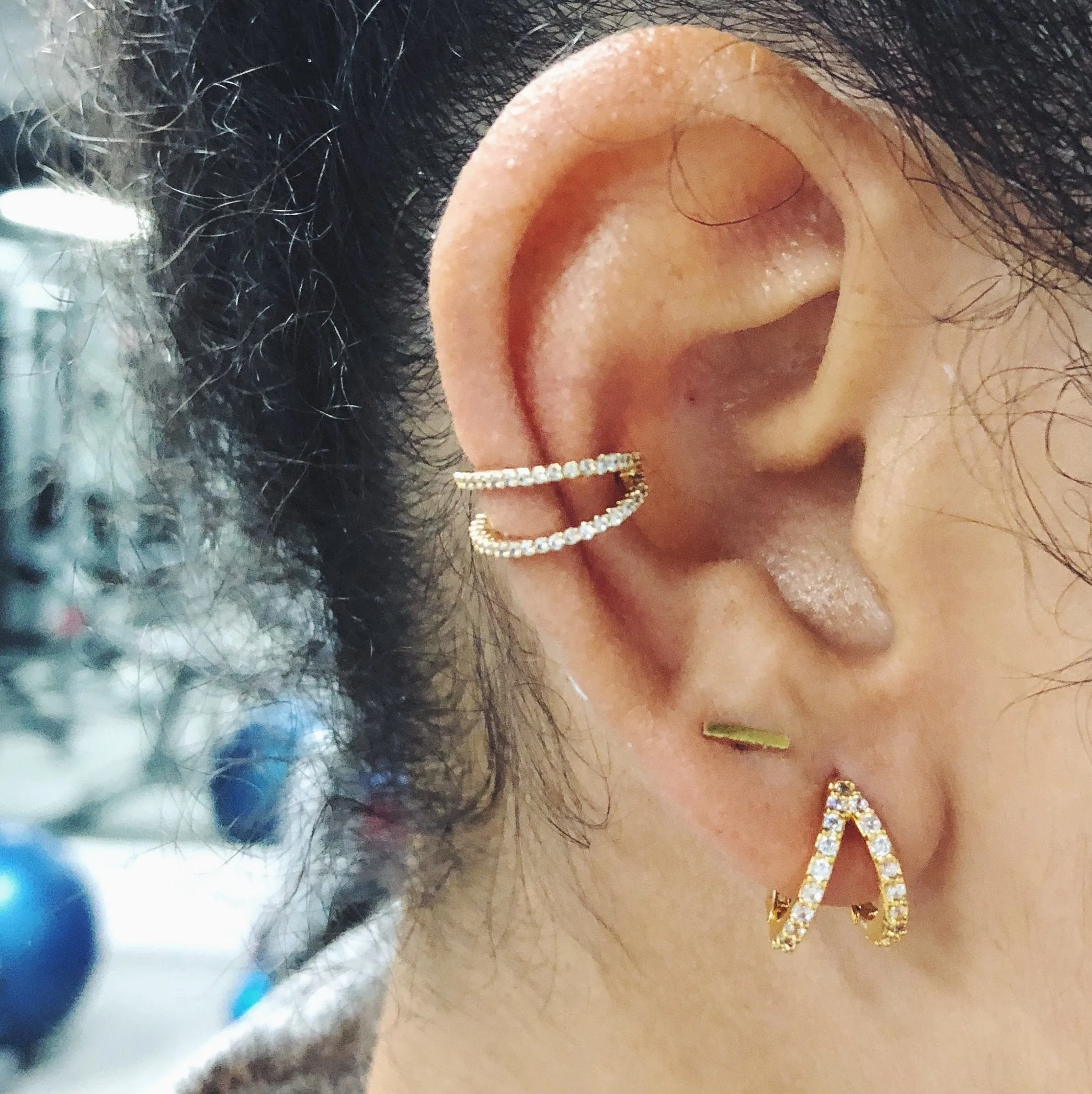 Infinite Huggie Earrings
