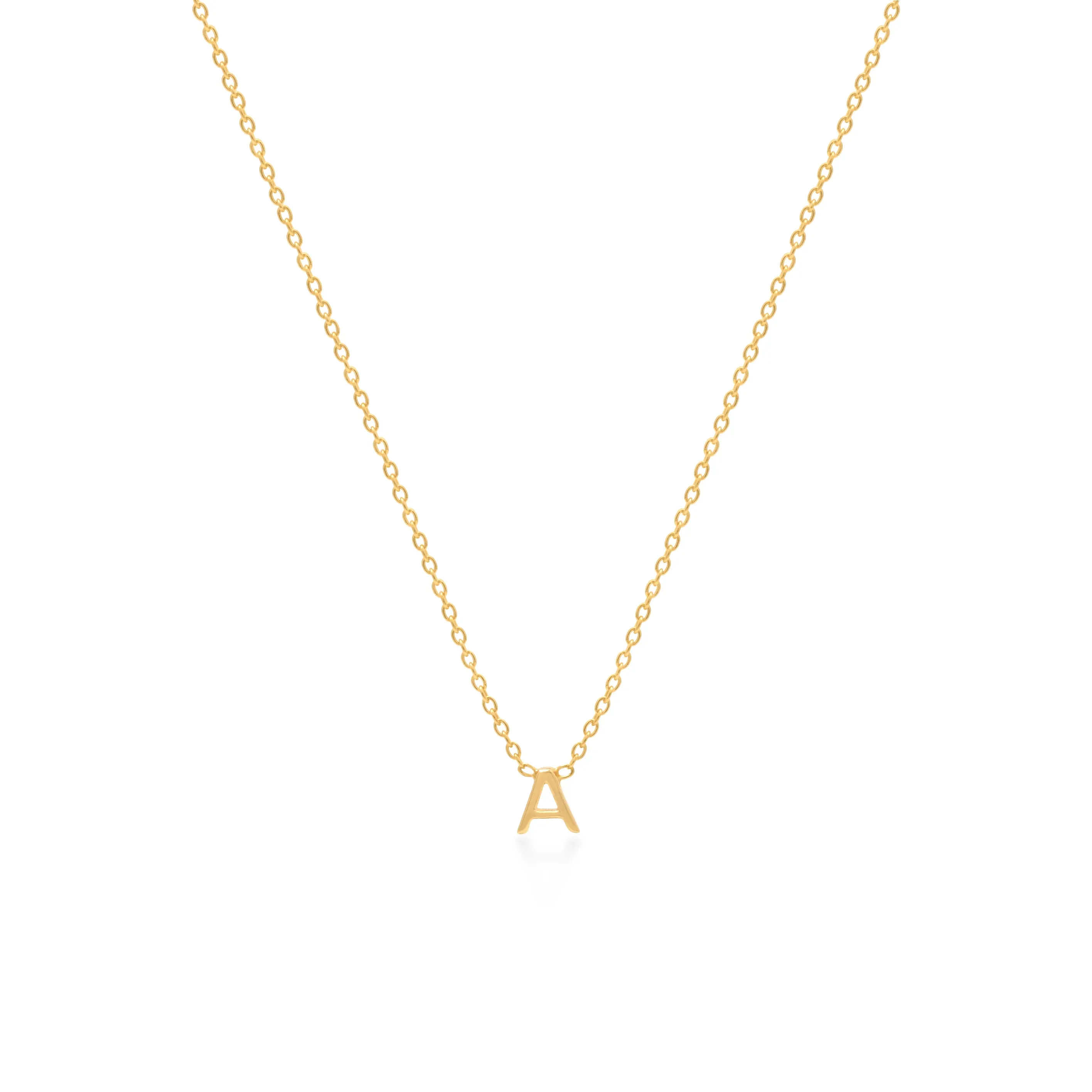 INITIAL NECKLACES SILVER/GOLD