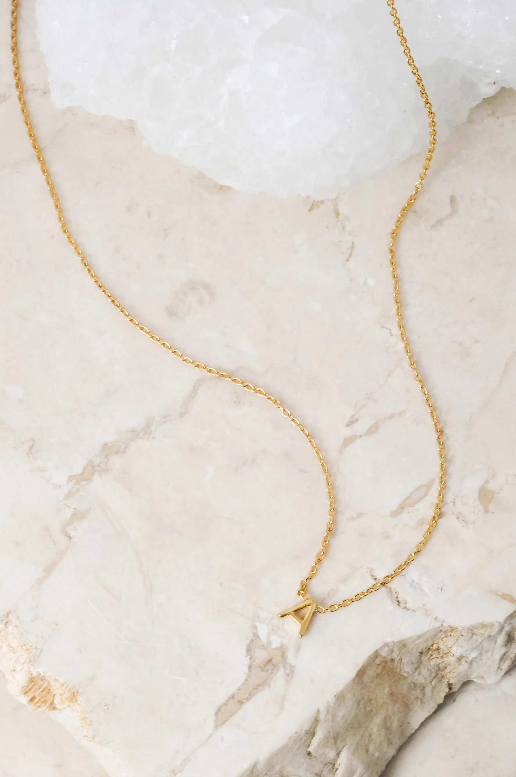 INITIAL NECKLACES SILVER/GOLD