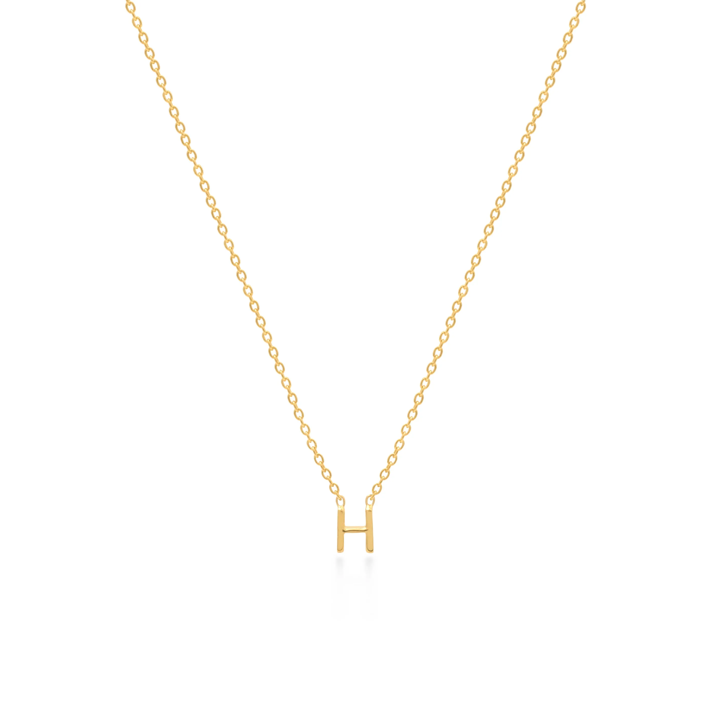 INITIAL NECKLACES SILVER/GOLD