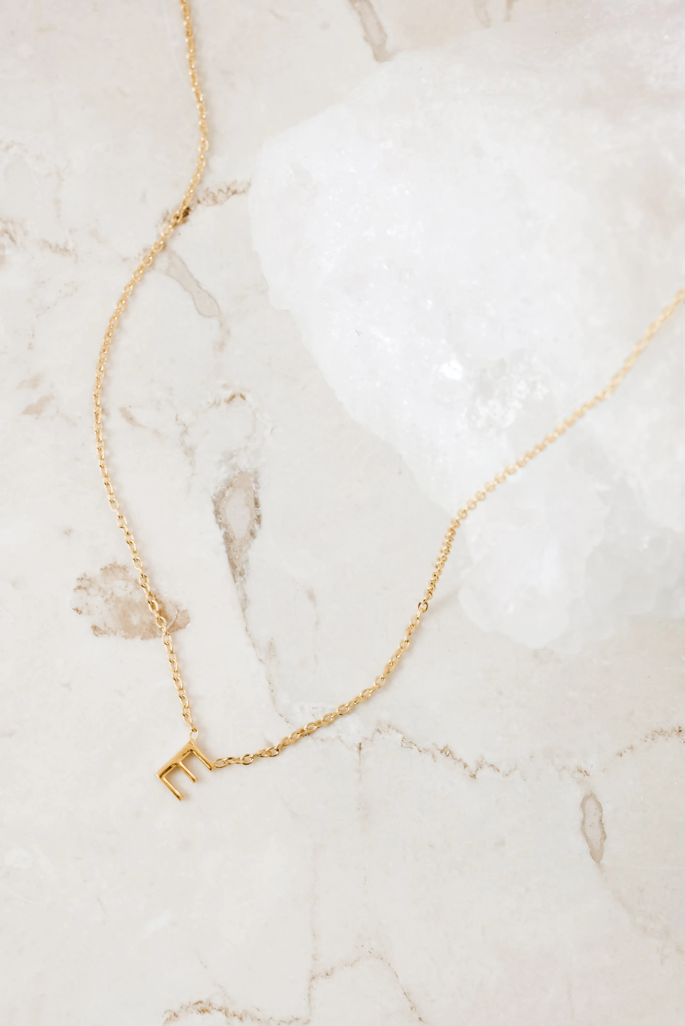 INITIAL NECKLACES SILVER/GOLD