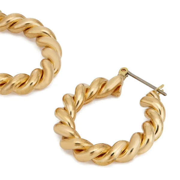 Laura Lombardi Jewelry - Cara Hoop Earrings (Gold)