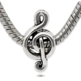 Silver Music Note Charm