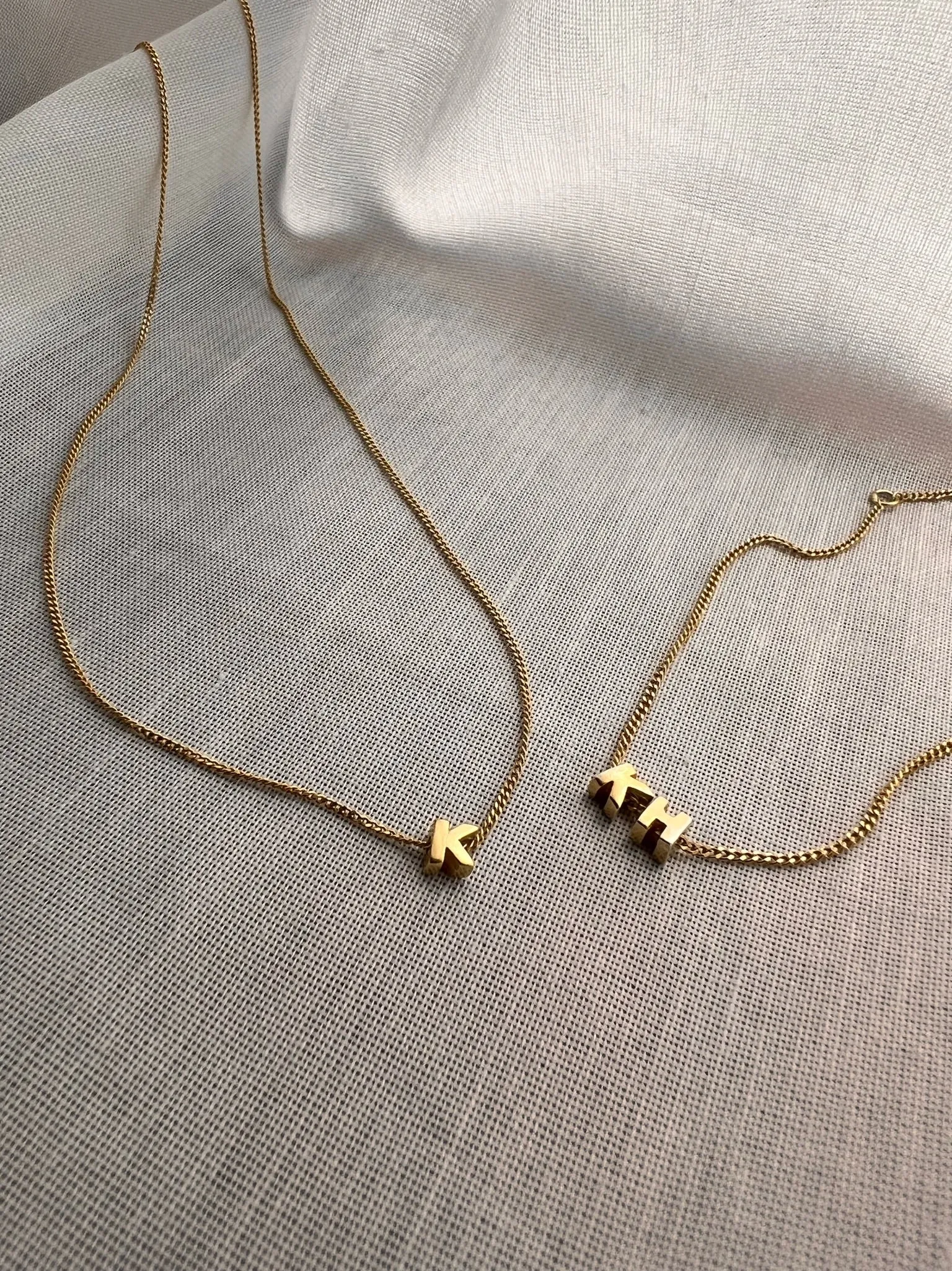 Tiny Dancer Initials Necklace
