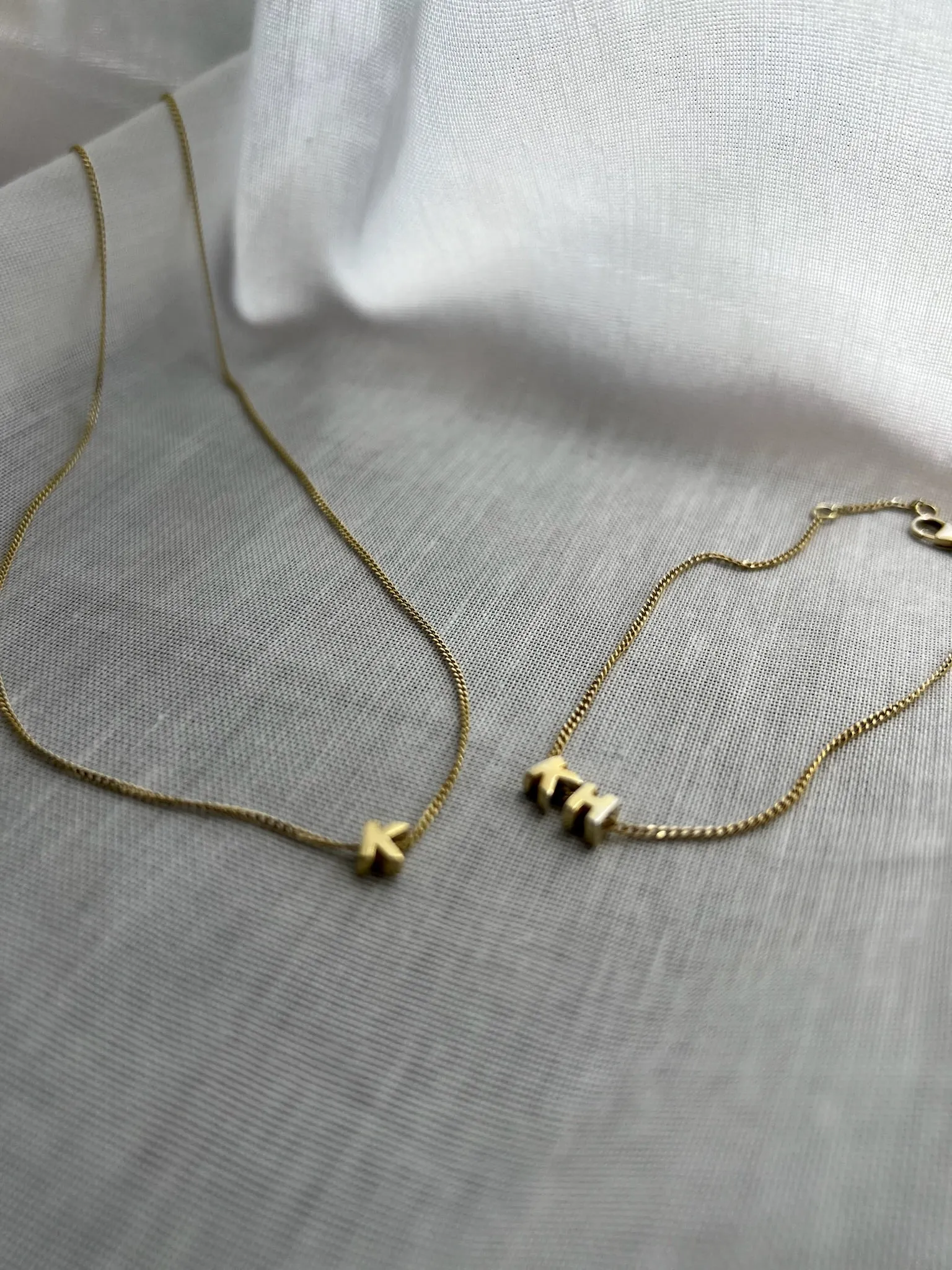 Tiny Dancer Initials Necklace