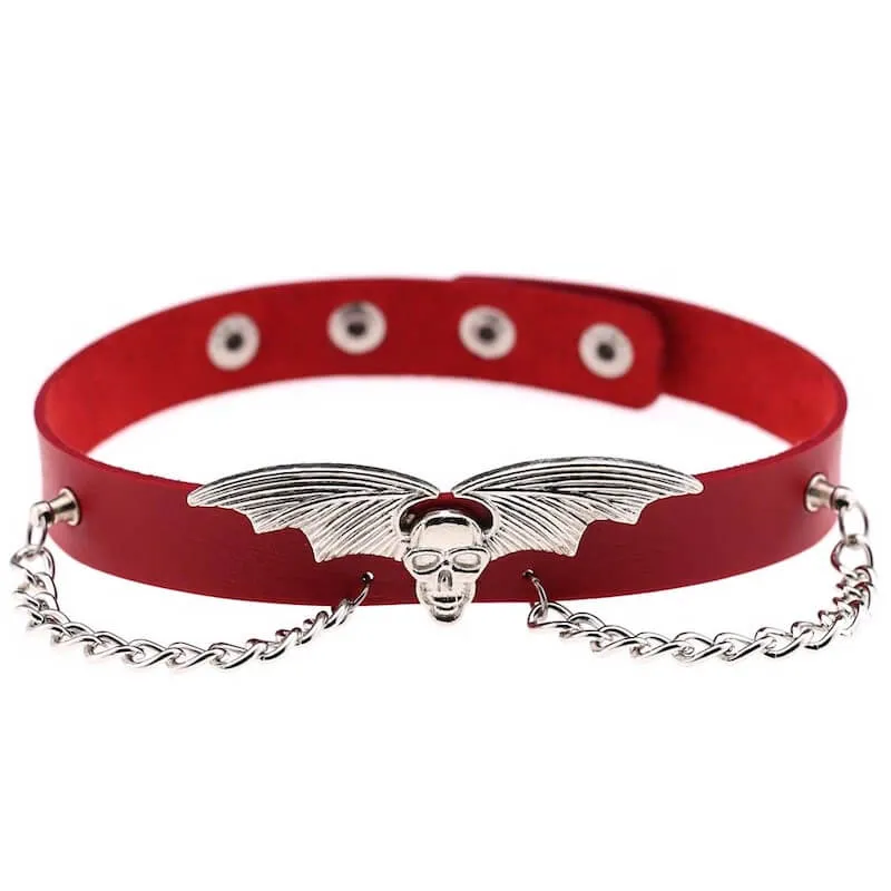 Y2k red diamond cross necklace